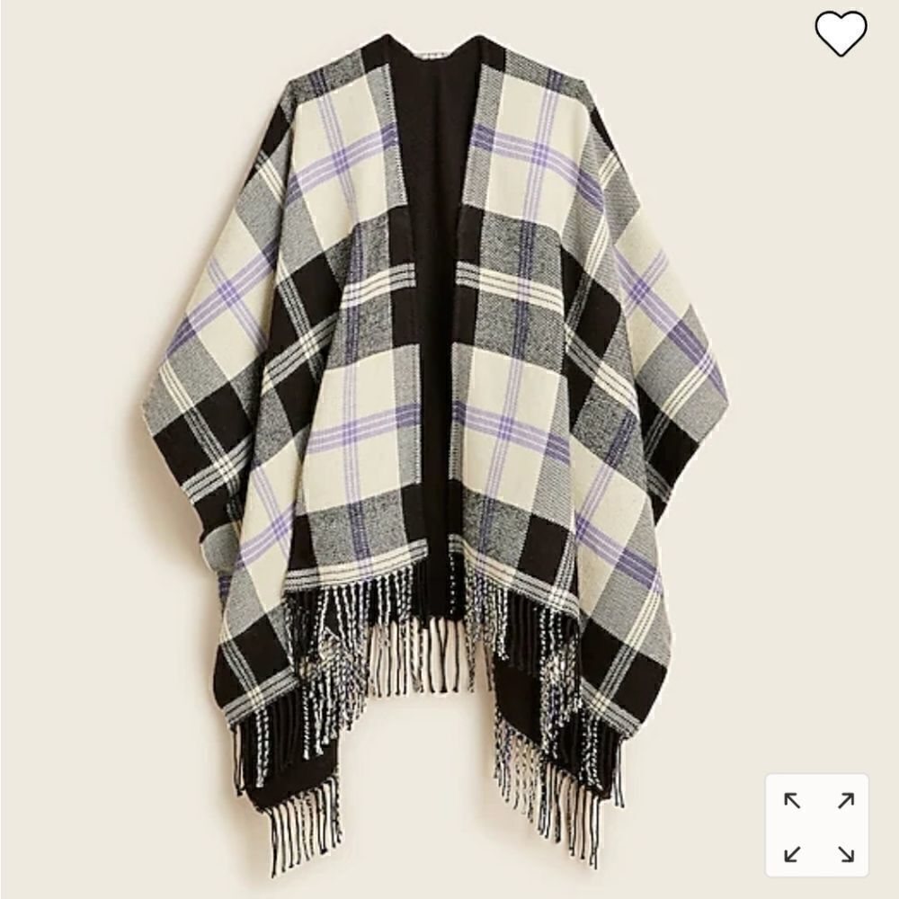 J CREW Wool Wrap Blanket Reversible NWT - Picture 5 of 6